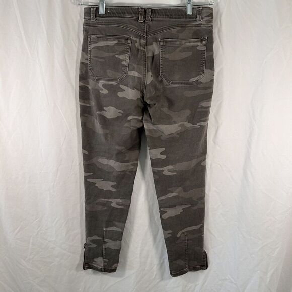 Jolt Jeans Women's 28W Green Camo Stretchy Mid Rise Cotton Blend Pockets - Picture 9 of 11